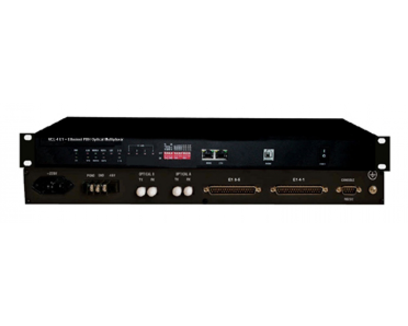 4 E1 Optical Multiplexer plus Ethernet with SNMP